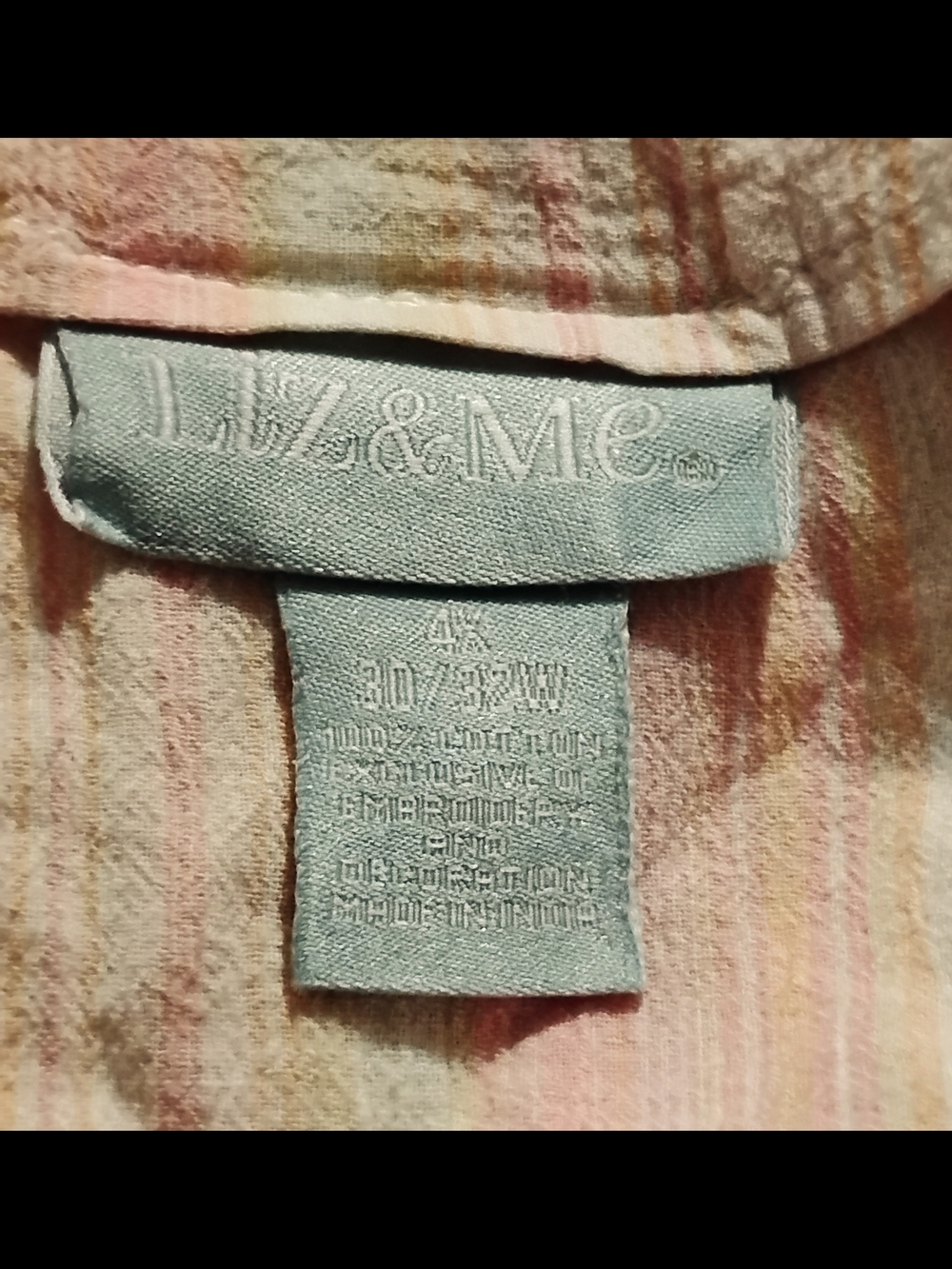 Liz & Me Pastel Striped Top - Pink & Cream